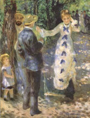 Pierre-Auguste Renoir The Swing (mk09) Norge oil painting art